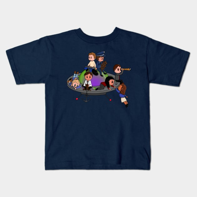 Team Roswell Going To Space Kids T-Shirt by FlorilegeArt